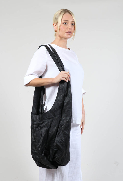 Suspender Bag in Matte Black Soft Washed
