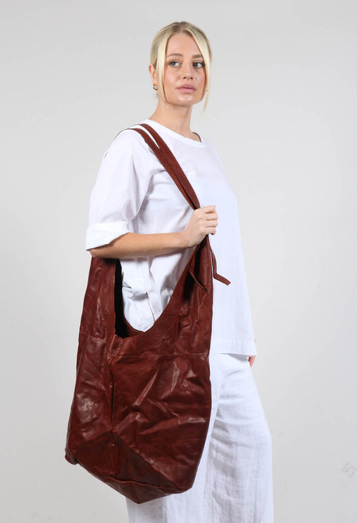 Suspender Bag in Waxy Cinnamon