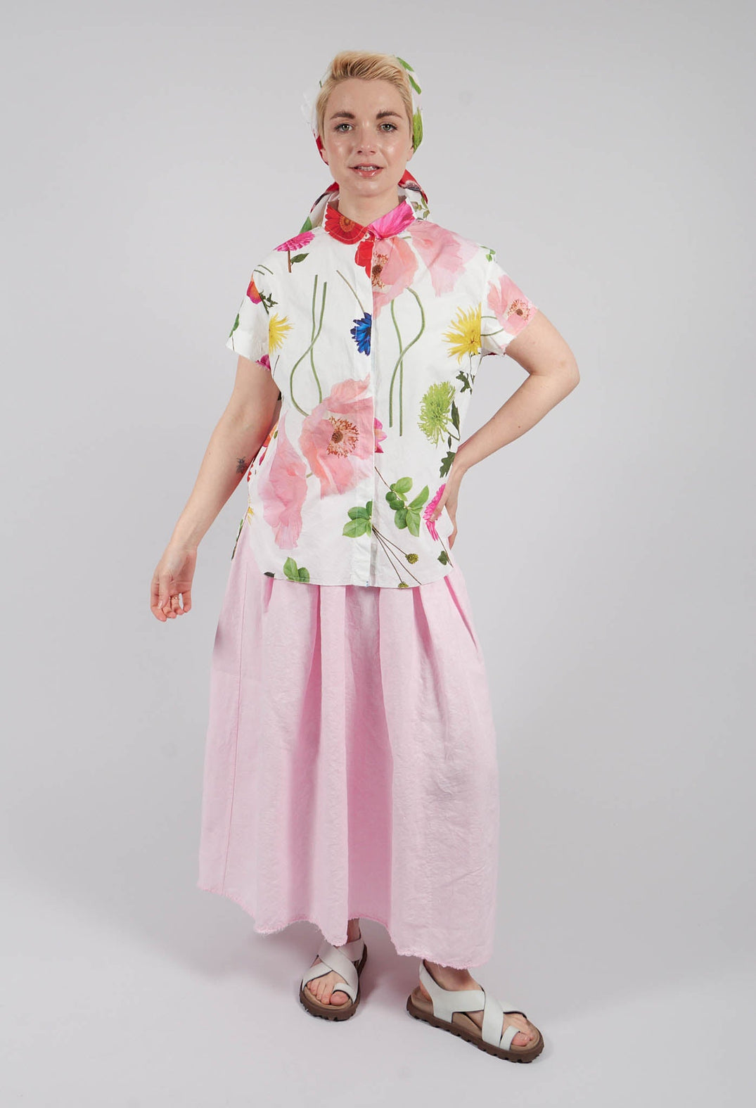 Sutton Printed Shirt in Flowers