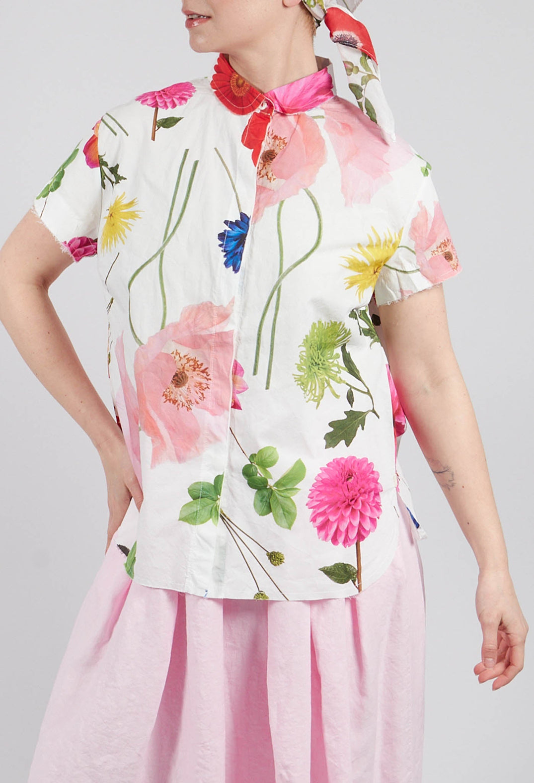 Sutton Printed Shirt in Flowers