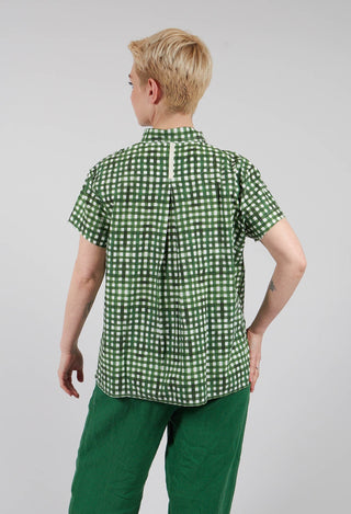 Sutton Printed Shirt in Green Check