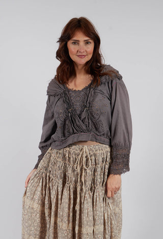 Eyelet Nonnie Belle Blouse in Ozzy