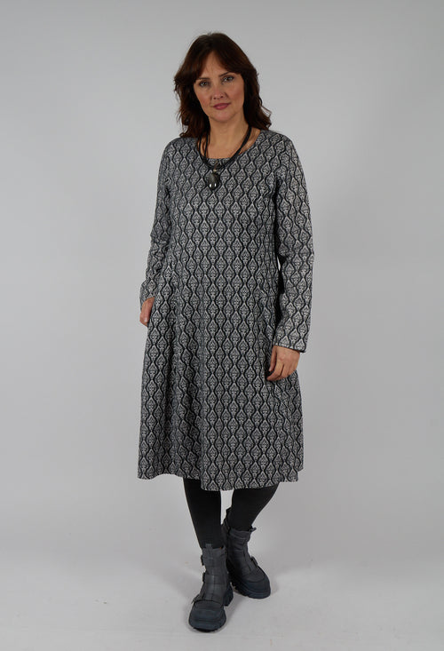 Patterned Midi Dress in Flint