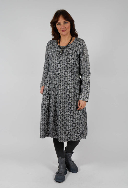 Patterned Midi Dress in Flint