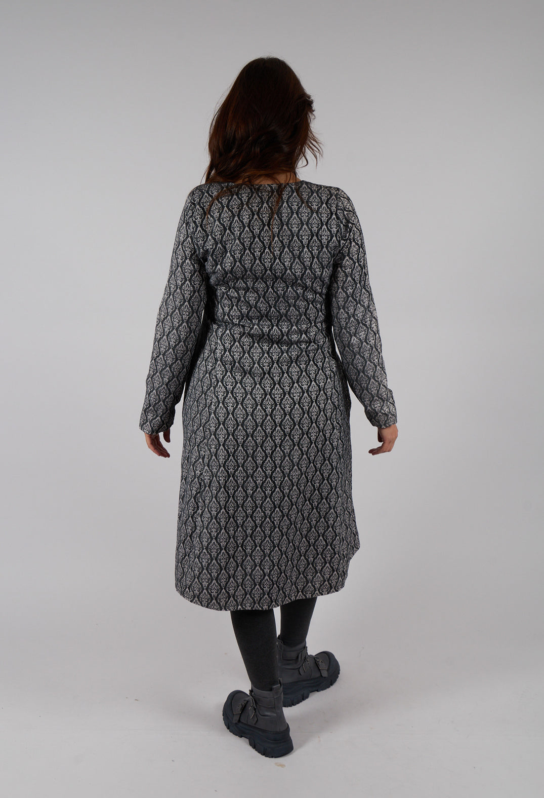Patterned Midi Dress in Flint