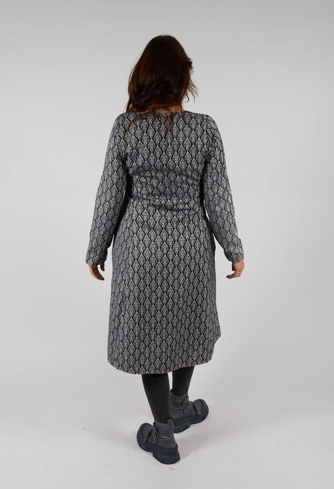 Patterned Midi Dress in Flint