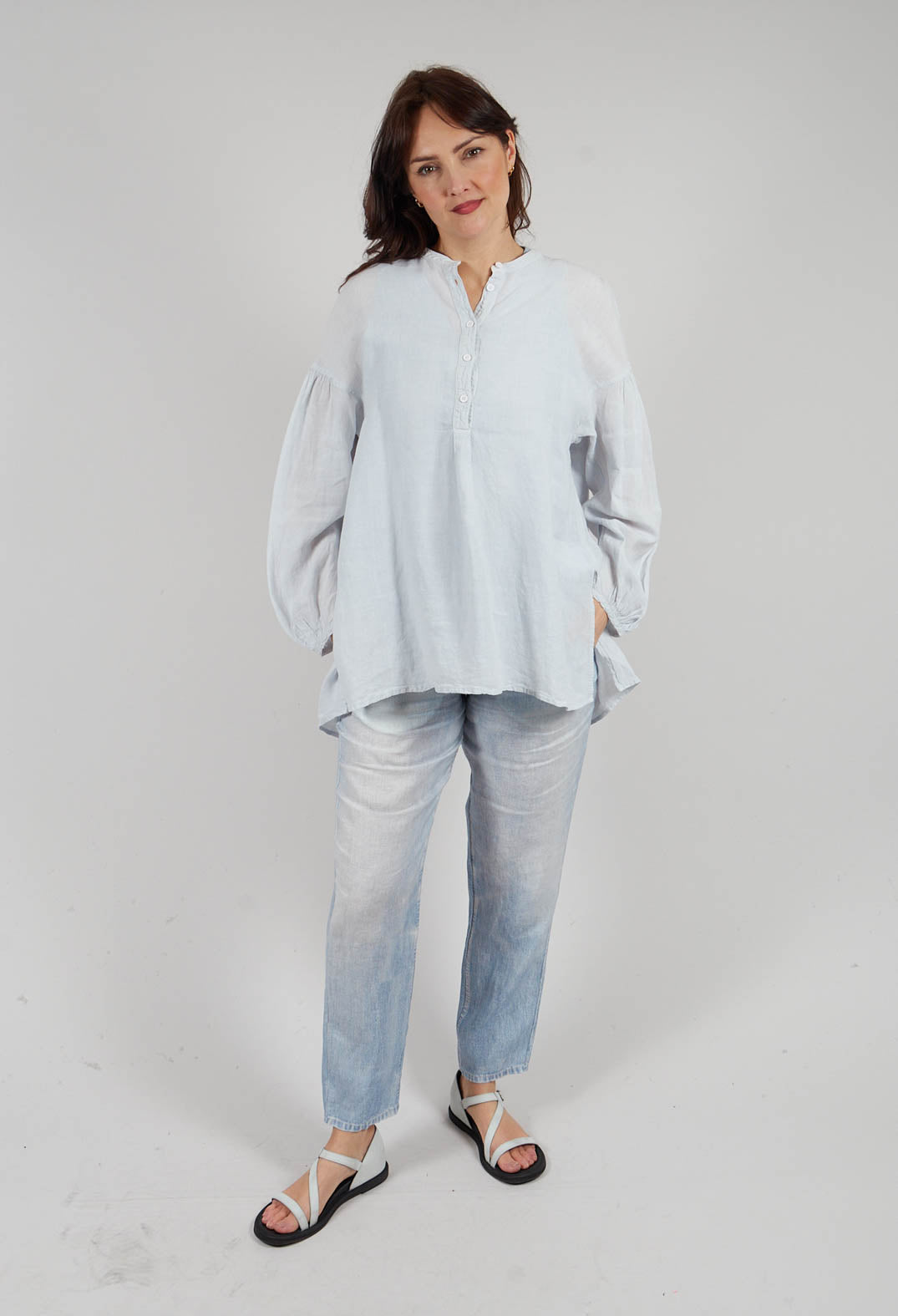 Tabora Blouse in Pearl