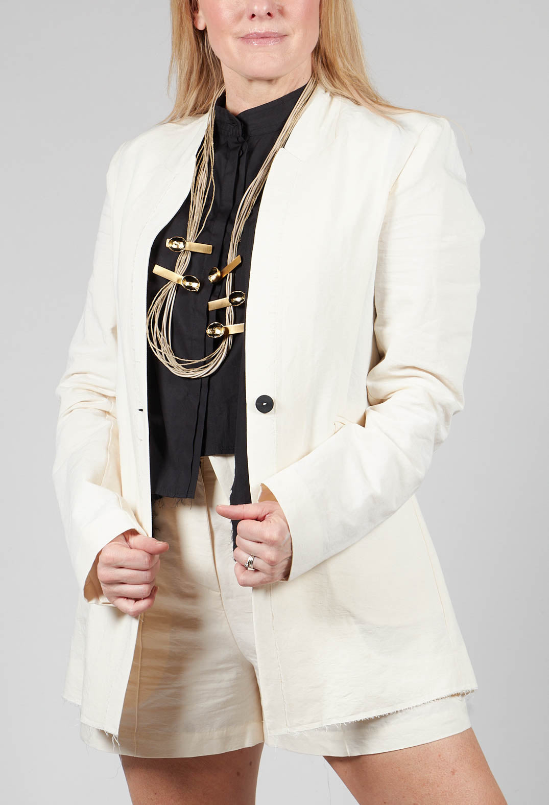 Tailored Jacket in Milk