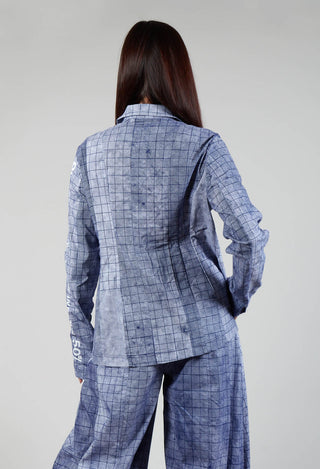 Tailored Jacket in Placed Azur Print