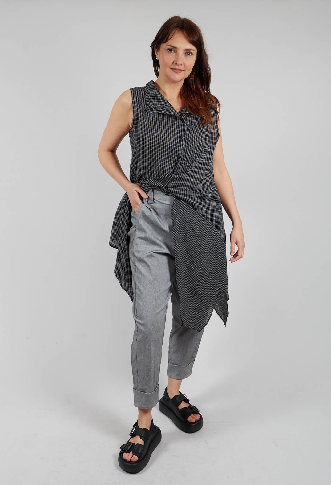 Tapered Trousers in Black