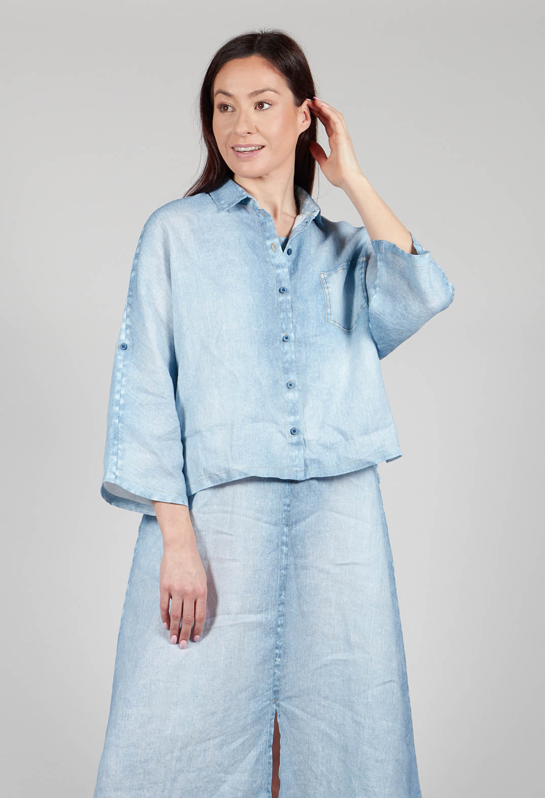 Tege Blouse in Denim