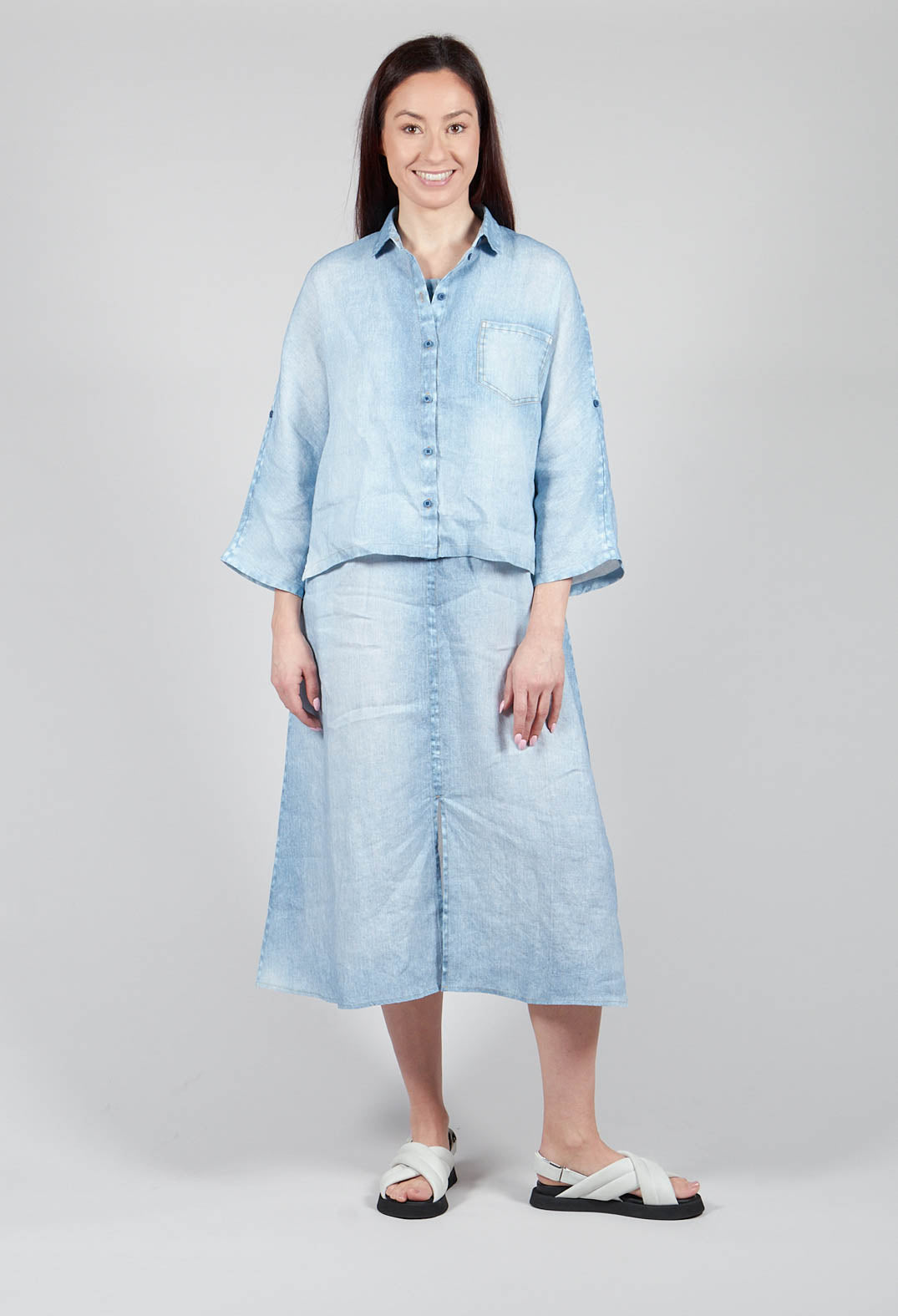 Tege Blouse in Denim