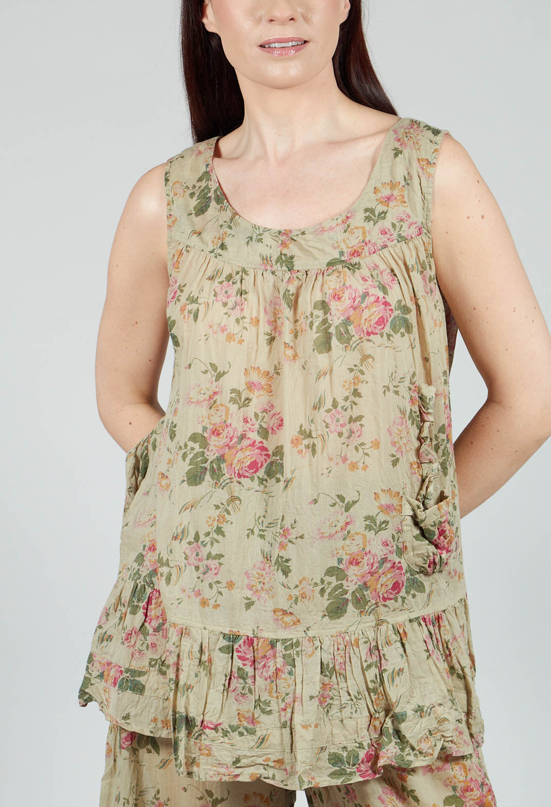 Teva Top in Almond Flowers