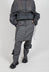 Textured Baggy Trousers in Coal Mel