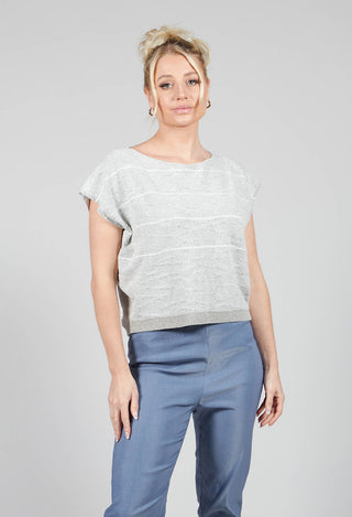 Textured Boxy Jumper in Mastic