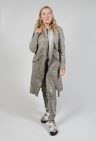 Textured Coat in Hay Cloud