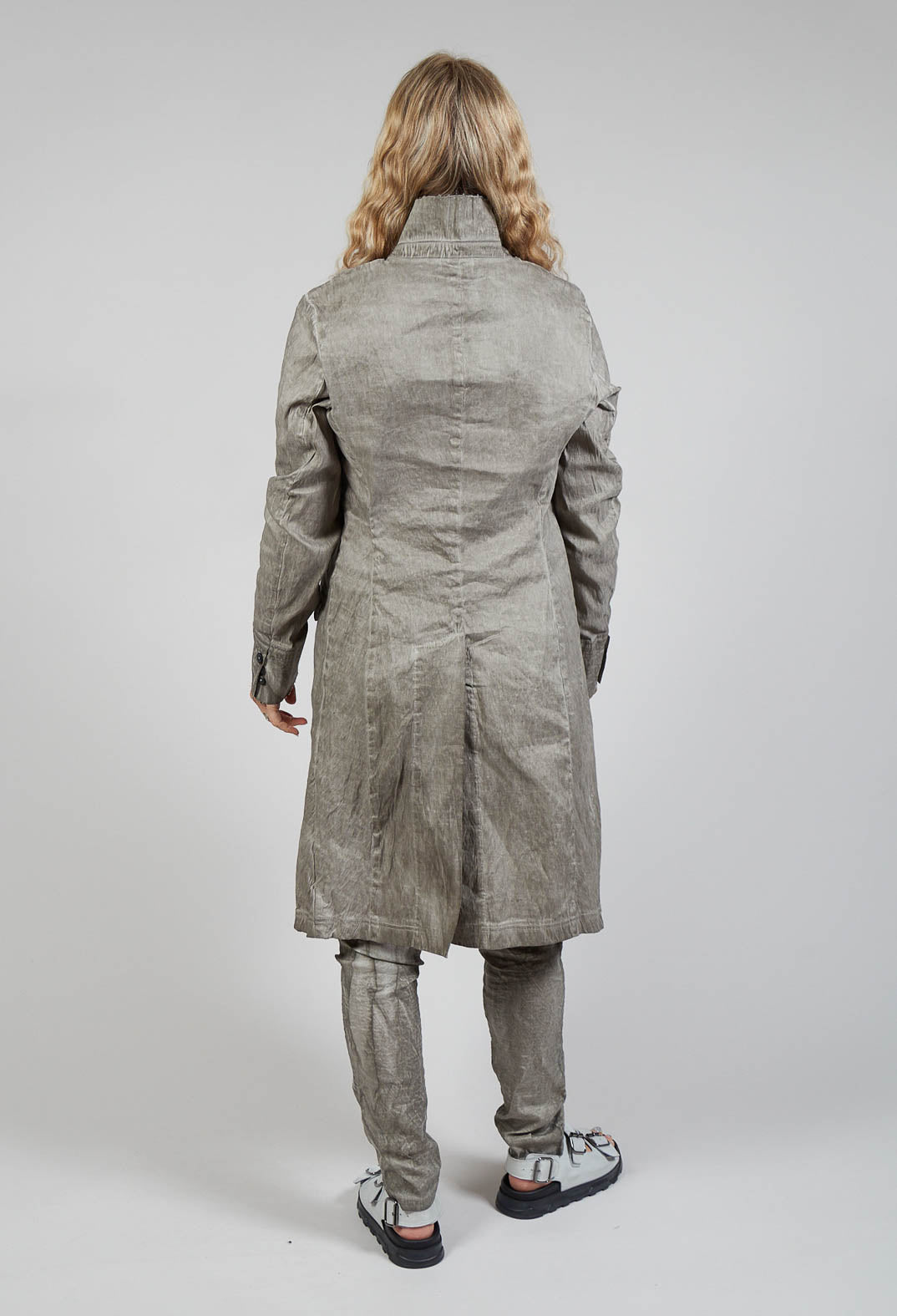 Textured Coat in Hay Cloud