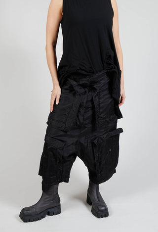 Textured Culottes in Black