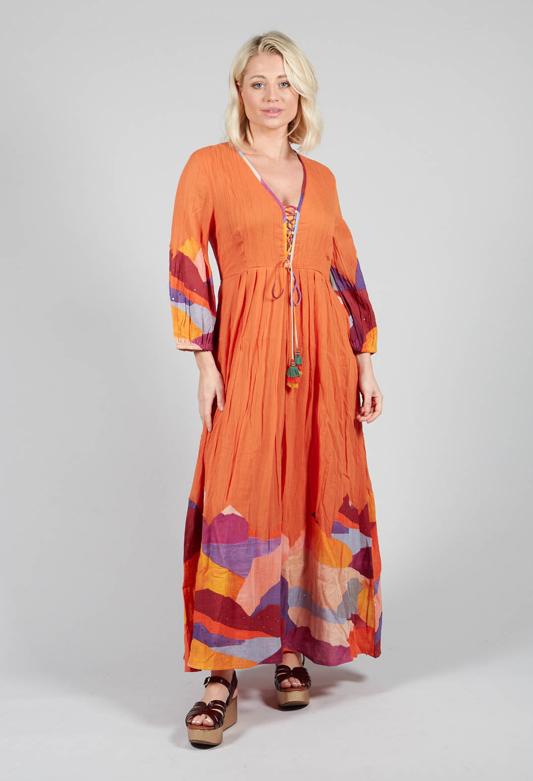 Theatral Dress in Orange