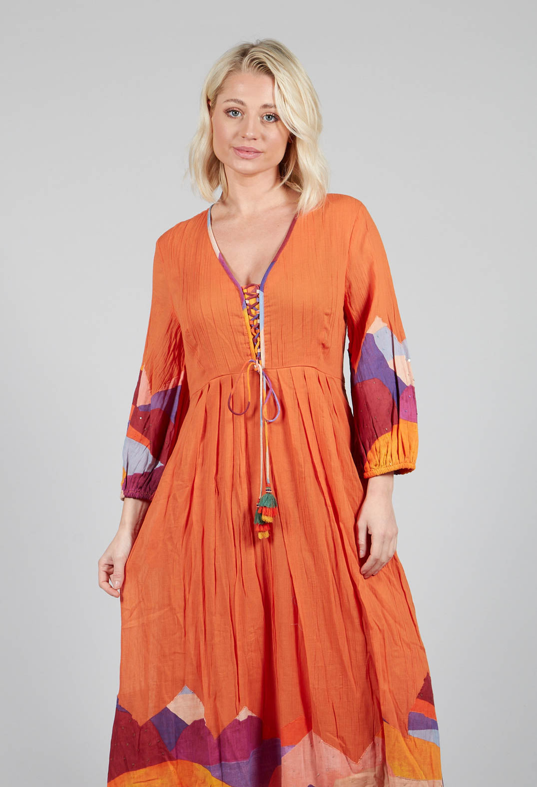 Theatral Dress in Orange