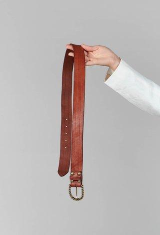 Thick Belt in Cognac