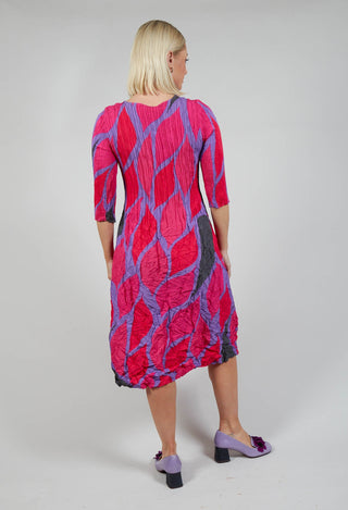 Three Quarter Sleeve Smash Dress in Caper