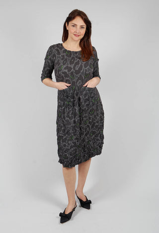 Three Quarter Sleeve Smash Dress in Eye of the Panther