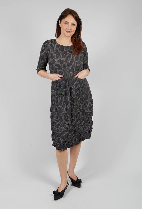 Three Quarter Sleeve Smash Dress in Eye of the Panther