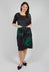 Three Quarter Sleeve Smash Dress in Forest Rose