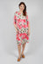 Three Quarter Sleeve Smash Dress in Wild Flowers