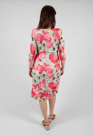 Three Quarter Sleeve Smash Dress in Wild Flowers