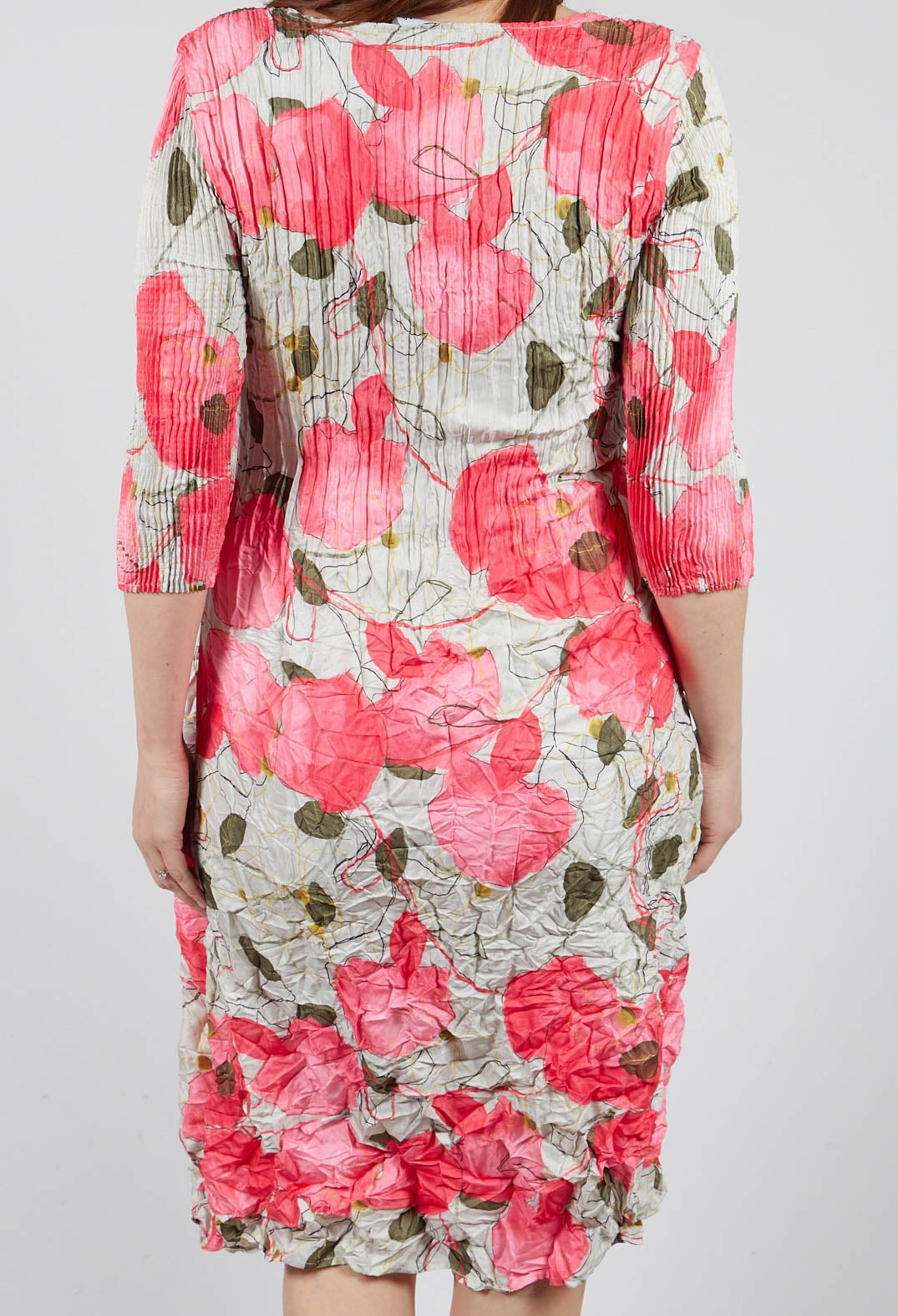 Three Quarter Sleeve Smash Dress in Wild Flowers