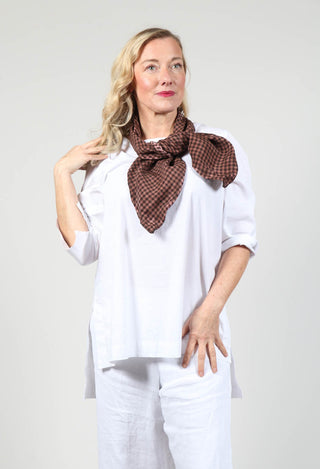 Tie Bow in Rust Medium Check