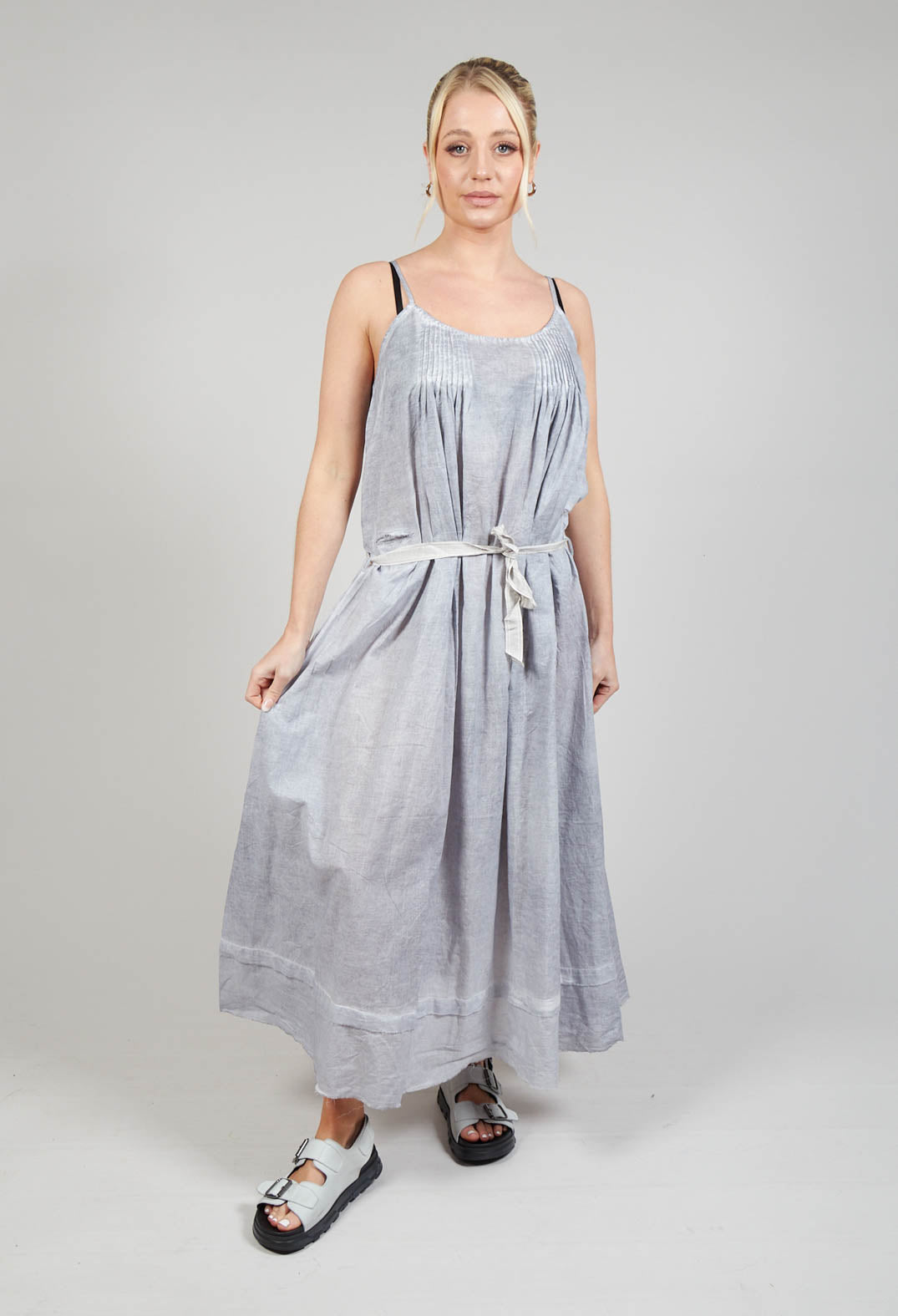 Tie Dress in Original Grey