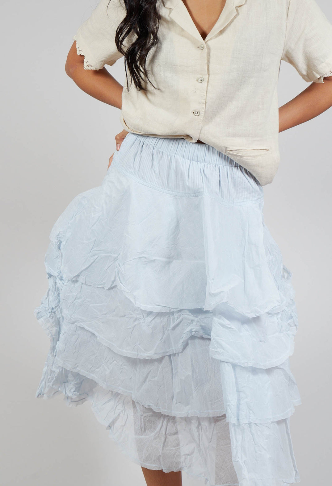 Tine Skirt in Ice Blue
