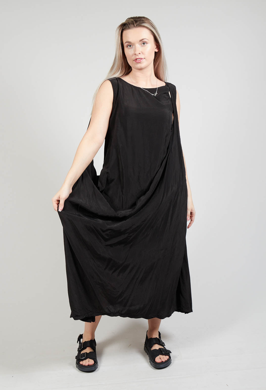 Rundholz Mainline Toga Dress in Black