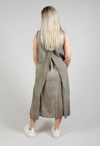 Toga Dress in Hay Cloud