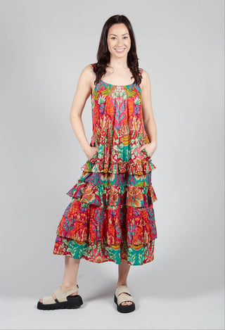 Tonique Dress in Red Floral Print