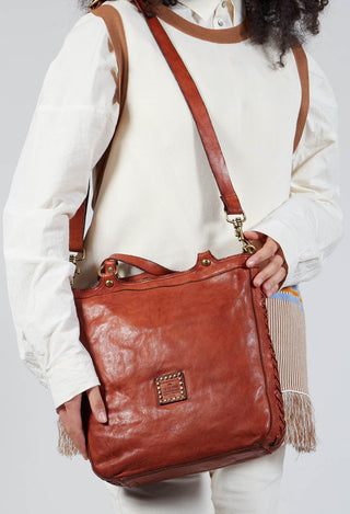 Top Handle Bag in Cognac