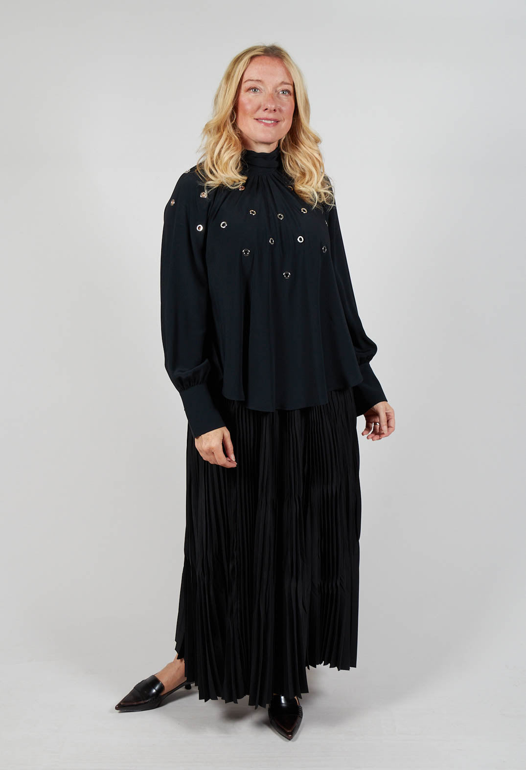 Torre Blouse in Black