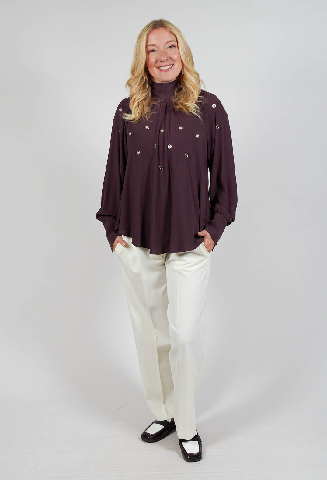 Torre Blouse in Purple