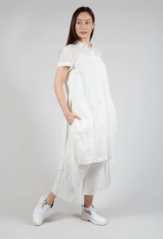 Transparent Shirt Dress in Callas Stiff