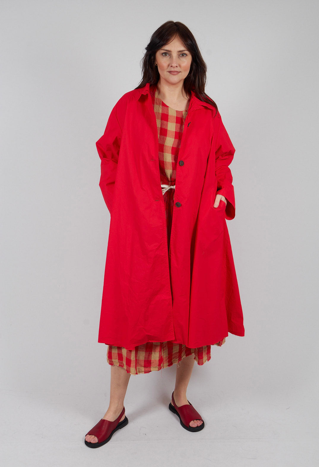 Trench Coat in Pomodoro