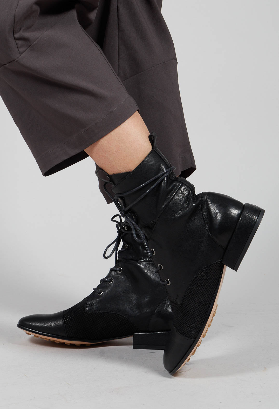 Tronchetto Boots in Nero Nero - Main Image