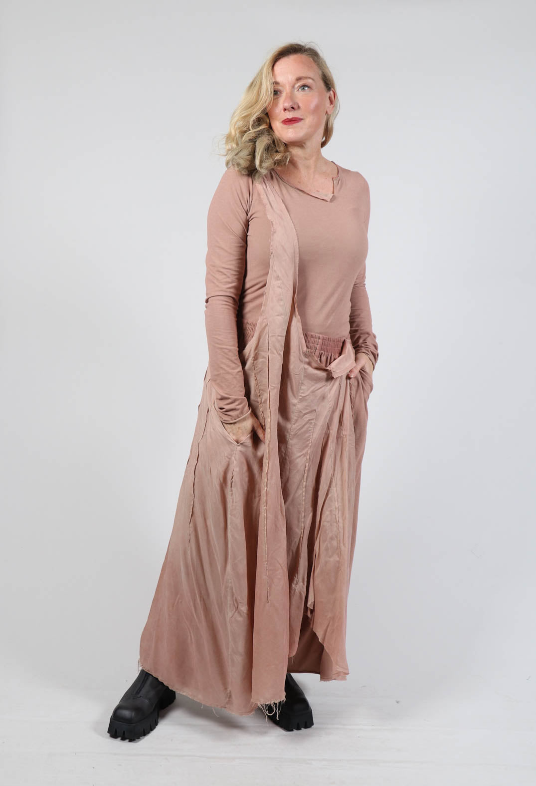 Trousers with Single Brace in Amaretto Cloud