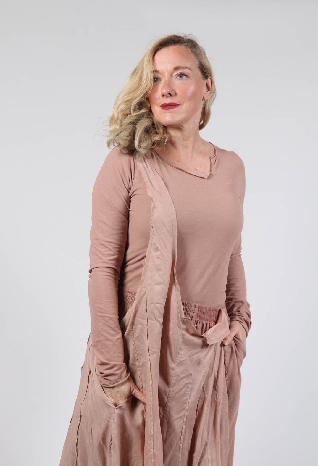 Trousers with Single Brace in Amaretto Cloud