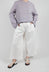 Trousers with Wide Leg in Rice