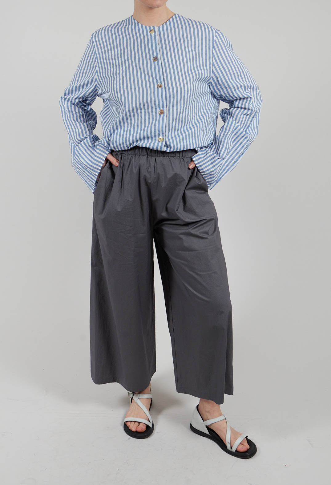 Trousers with Wide Leg in Shadow