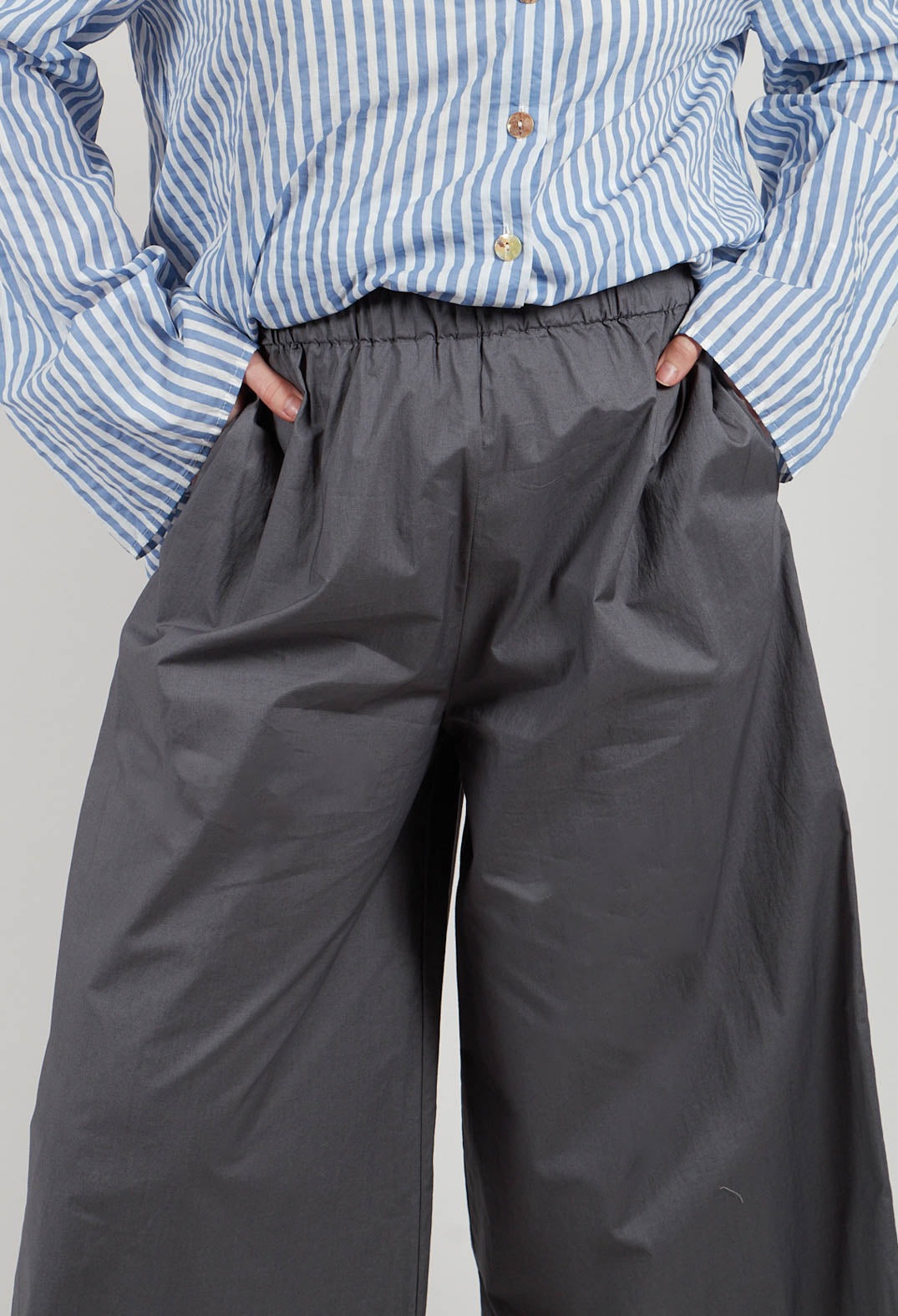 Trousers with Wide Leg in Shadow