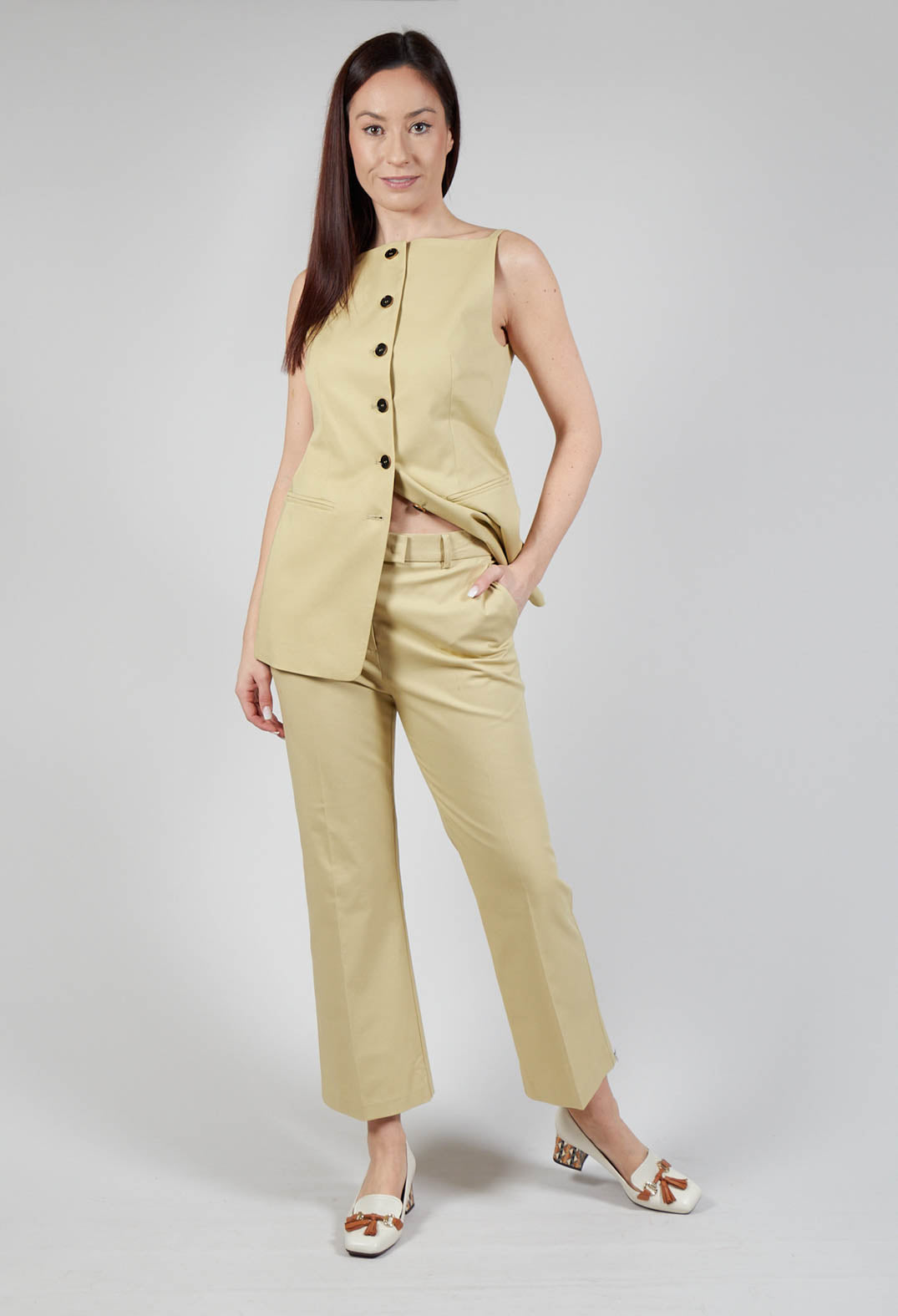 Trumpet Trousers in Pear Sorbet